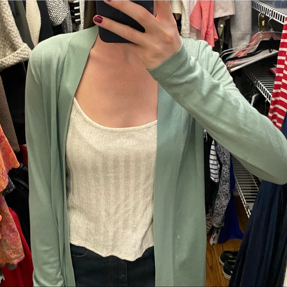 J. Crew Sage green cardigan